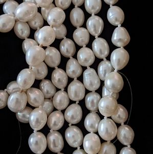 Extra long strand authentic pearls